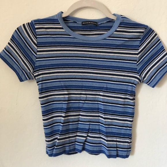 Stripe Brandy Melville T-Shirt - Picture 1 of 2